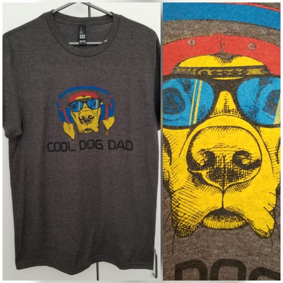 Cool Dog Dad Graphic Tee - Picture 1 of 5